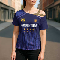 World Football 2026 Argentina Custom Cross Shoulder Shirt Past Champions Future Legends Purple - Wonder Print Shop