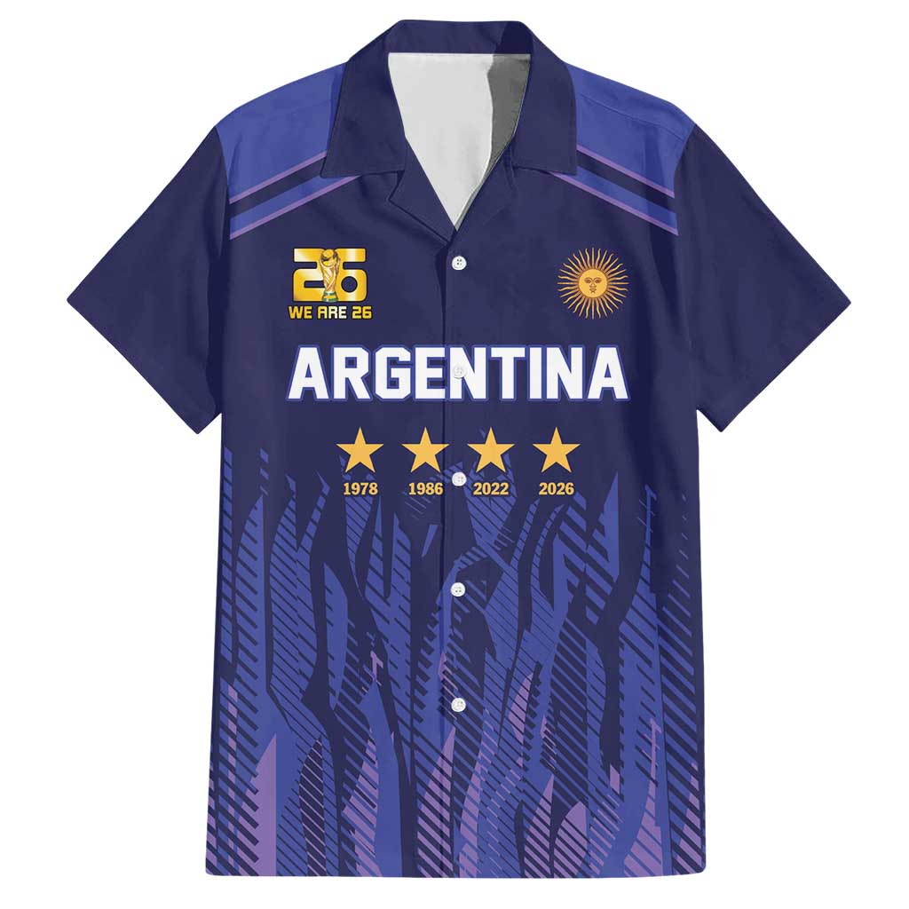 World Football 2026 Argentina Custom Hawaiian Shirt Past Champions Future Legends Purple - Wonder Print Shop