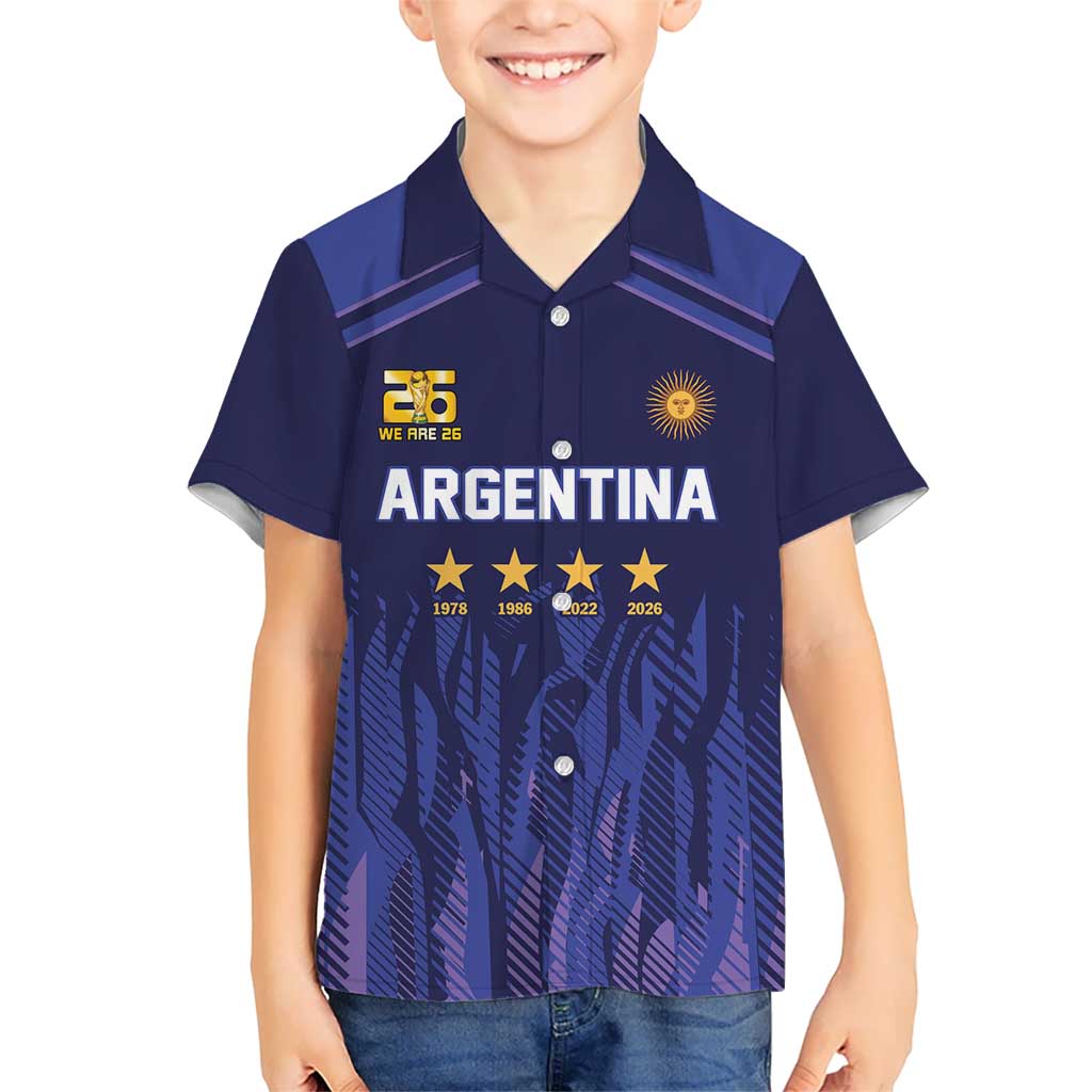 World Football 2026 Argentina Custom Hawaiian Shirt Past Champions Future Legends Purple - Wonder Print Shop