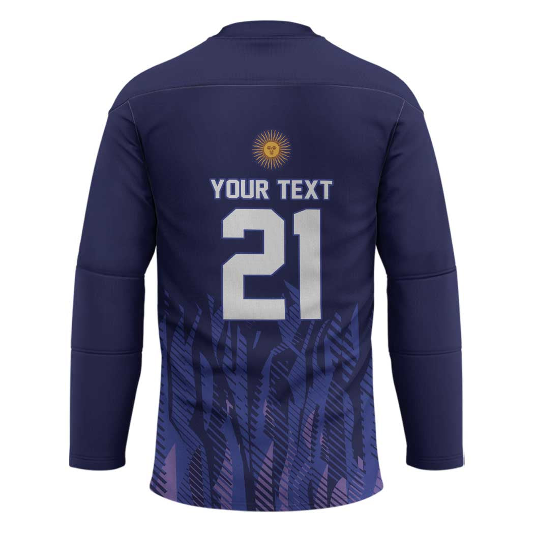 World Football 2026 Argentina Custom Hockey Jersey Past Champions Future Legends Purple - Wonder Print Shop