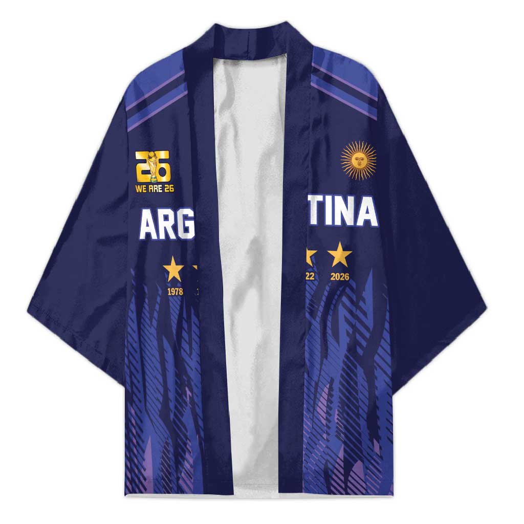 World Football 2026 Argentina Custom Kimono Past Champions Future Legends Purple - Wonder Print Shop