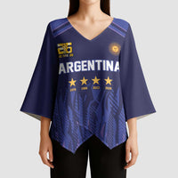 World Football 2026 Argentina Custom Kimono Sleeve Blouse Past Champions Future Legends Purple - Wonder Print Shop