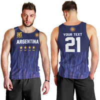 World Football 2026 Argentina Custom Men Tank Top Past Champions Future Legends Purple - Wonder Print Shop