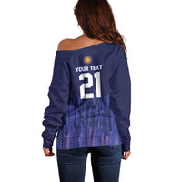 World Football 2026 Argentina Custom Off Shoulder Sweater Past Champions Future Legends Purple - Wonder Print Shop