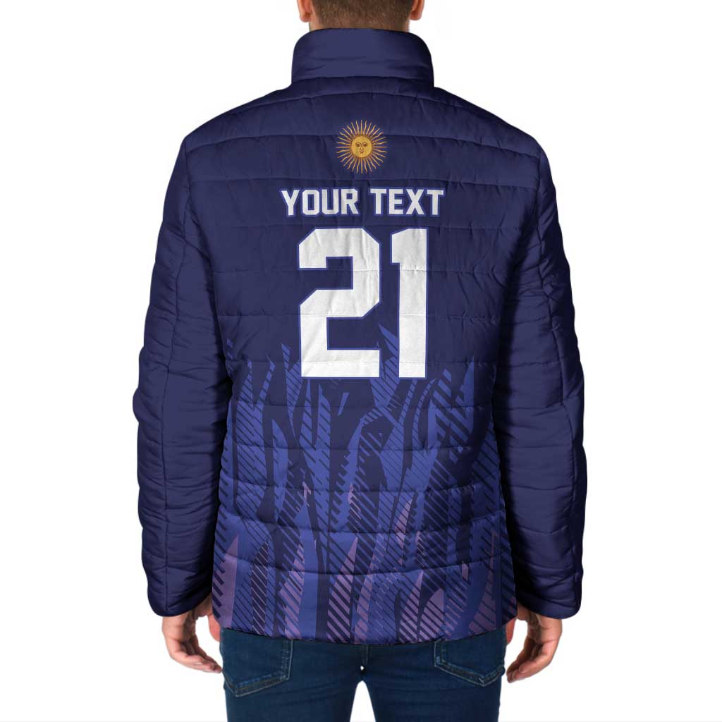 World Football 2026 Argentina Custom Padded Jacket Past Champions Future Legends Purple - Wonder Print Shop