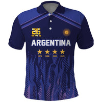 World Football 2026 Argentina Custom Polo Shirt Past Champions Future Legends Purple - Wonder Print Shop