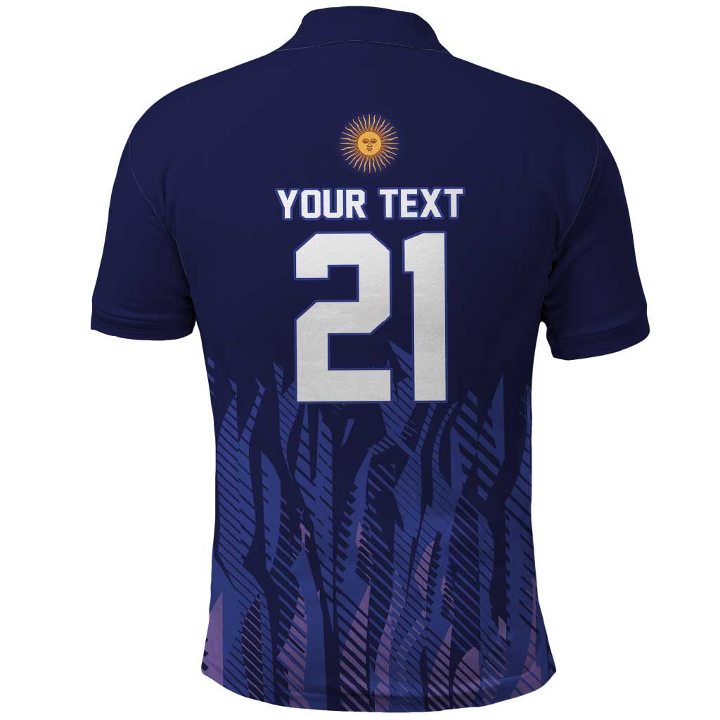 World Football 2026 Argentina Custom Polo Shirt Past Champions Future Legends Purple - Wonder Print Shop