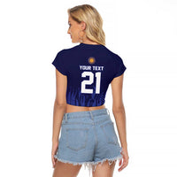 World Football 2026 Argentina Custom Raglan Cropped T Shirt Past Champions Future Legends Purple - Wonder Print Shop