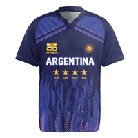 World Football 2026 Argentina Custom Rugby Jersey Past Champions Future Legends Purple - Wonder Print Shop