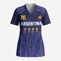 World Football 2026 Argentina Custom Scrub Top Past Champions Future Legends Purple - Wonder Print Shop