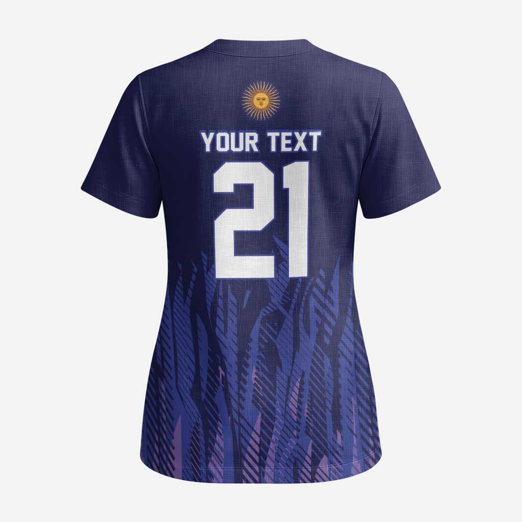 World Football 2026 Argentina Custom Scrub Top Past Champions Future Legends Purple - Wonder Print Shop