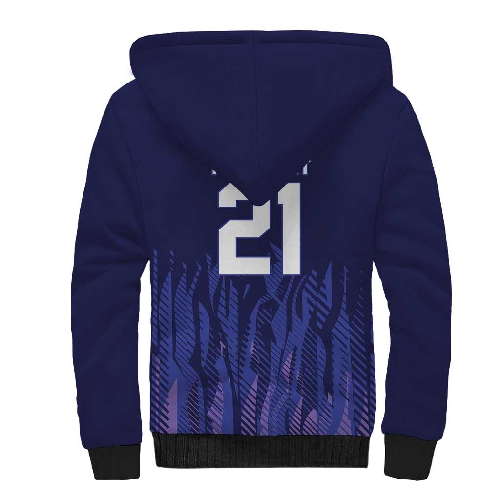 World Football 2026 Argentina Custom Sherpa Hoodie Past Champions Future Legends Purple - Wonder Print Shop