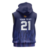 World Football 2026 Argentina Custom Sleeveless Hoodie Past Champions Future Legends Purple - Wonder Print Shop
