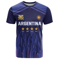 World Football 2026 Argentina Custom T Shirt Past Champions Future Legends Purple - Wonder Print Shop