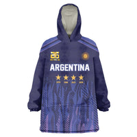 World Football 2026 Argentina Custom Wearable Blanket Hoodie Past Champions Future Legends Purple - Wonder Print Shop