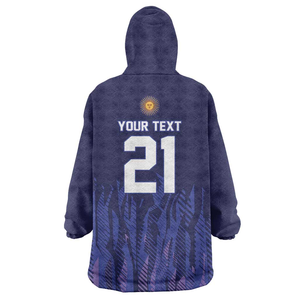 World Football 2026 Argentina Custom Wearable Blanket Hoodie Past Champions Future Legends Purple - Wonder Print Shop