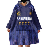 World Football 2026 Argentina Custom Wearable Blanket Hoodie Past Champions Future Legends Purple - Wonder Print Shop
