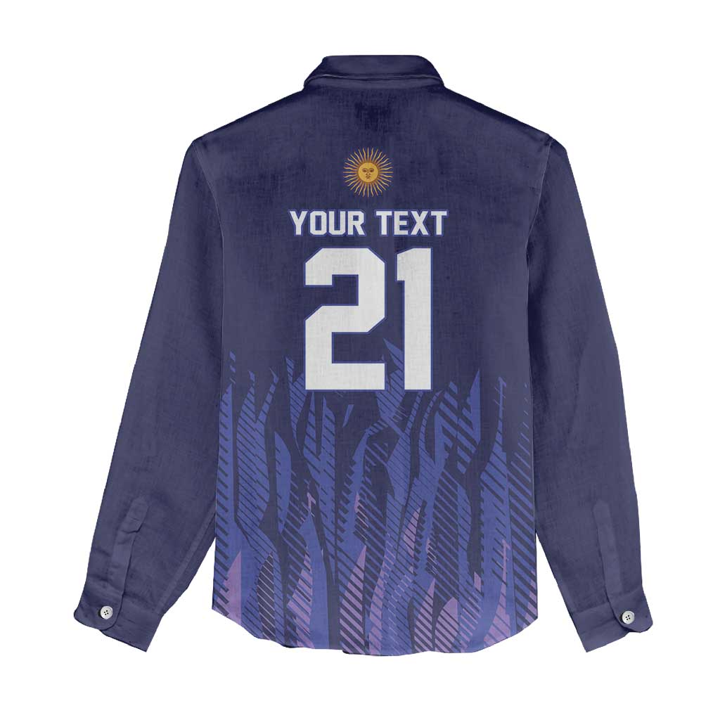 World Football 2026 Argentina Custom Women Casual Shirt Past Champions Future Legends Purple - Wonder Print Shop