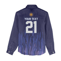 World Football 2026 Argentina Custom Women Casual Shirt Past Champions Future Legends Purple - Wonder Print Shop