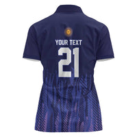 World Football 2026 Argentina Custom Women Polo Shirt Past Champions Future Legends Purple - Wonder Print Shop