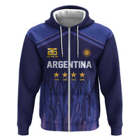 World Football 2026 Argentina Custom Zip Hoodie Past Champions Future Legends Purple - Wonder Print Shop