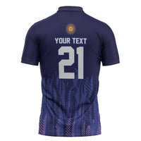 World Football 2026 Argentina Custom Zipper Polo Shirt Past Champions Future Legends Purple - Wonder Print Shop