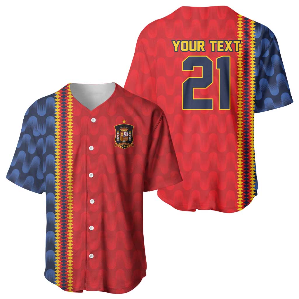 World Football 2026 Spain Custom Baseball Jersey Vamos a Espana - Wonder Print Shop