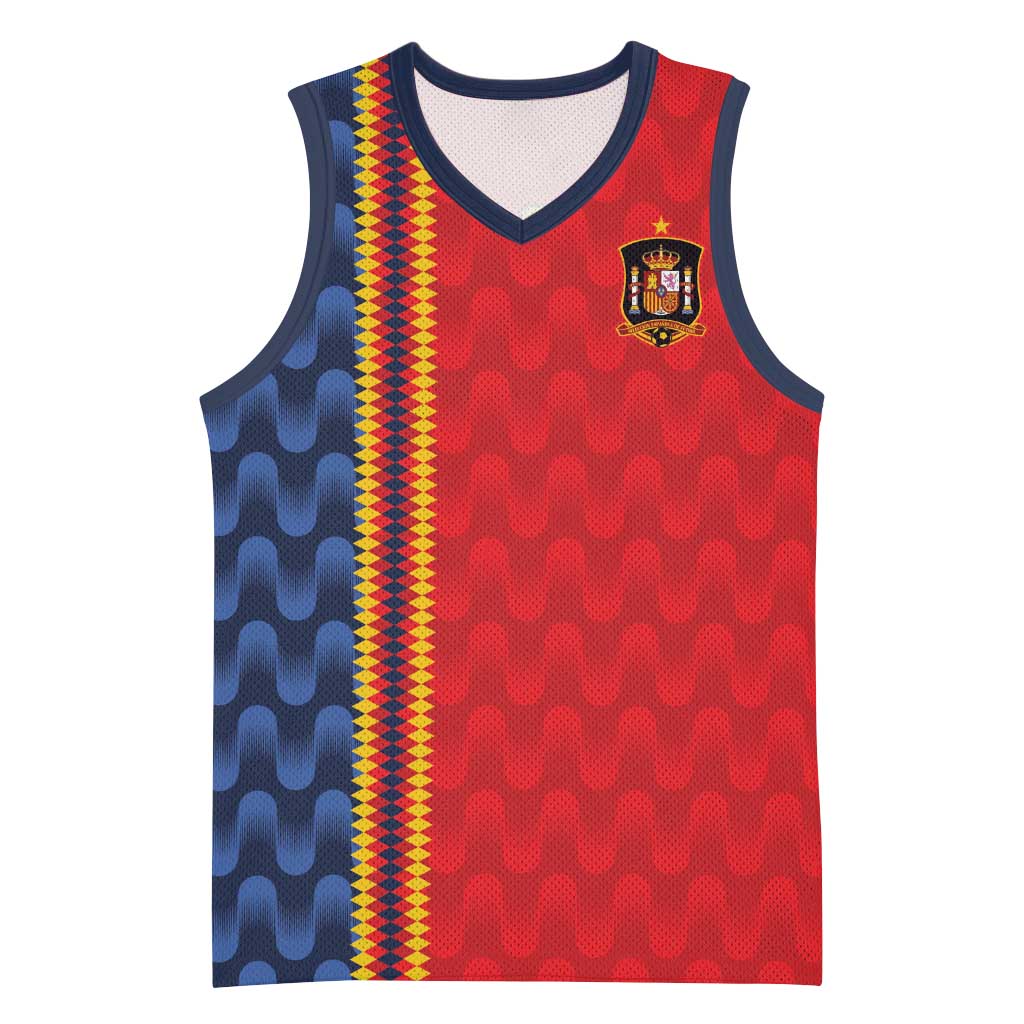 World Football 2026 Spain Custom Basketball Jersey Vamos a Espana - Wonder Print Shop