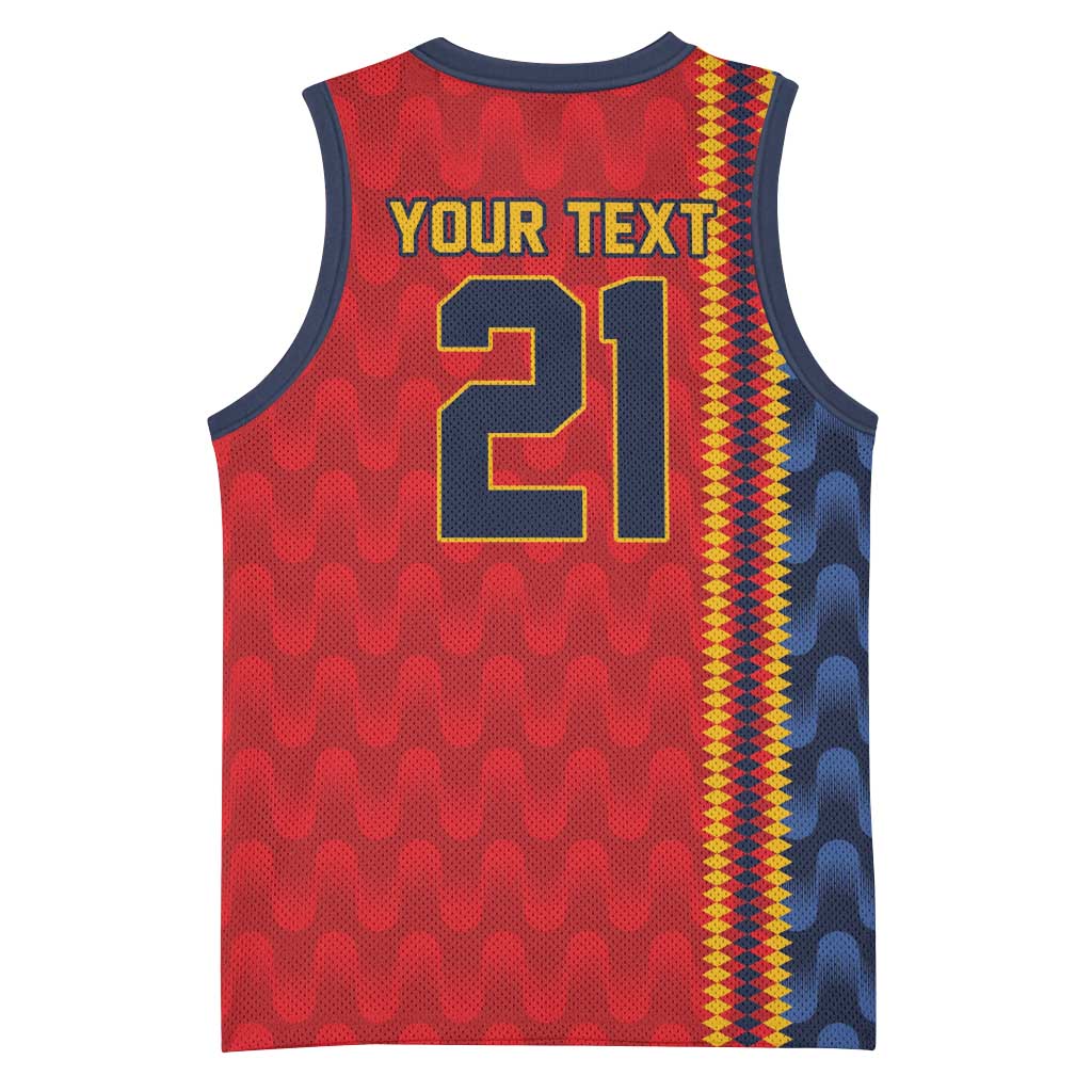 World Football 2026 Spain Custom Basketball Jersey Vamos a Espana - Wonder Print Shop