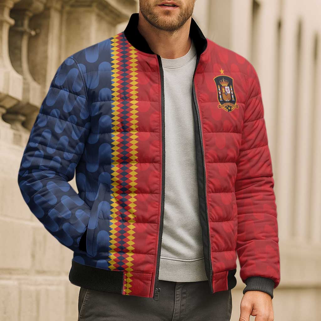 World Football 2026 Spain Custom Bomber Puffer Jacket Vamos a Espana - Wonder Print Shop