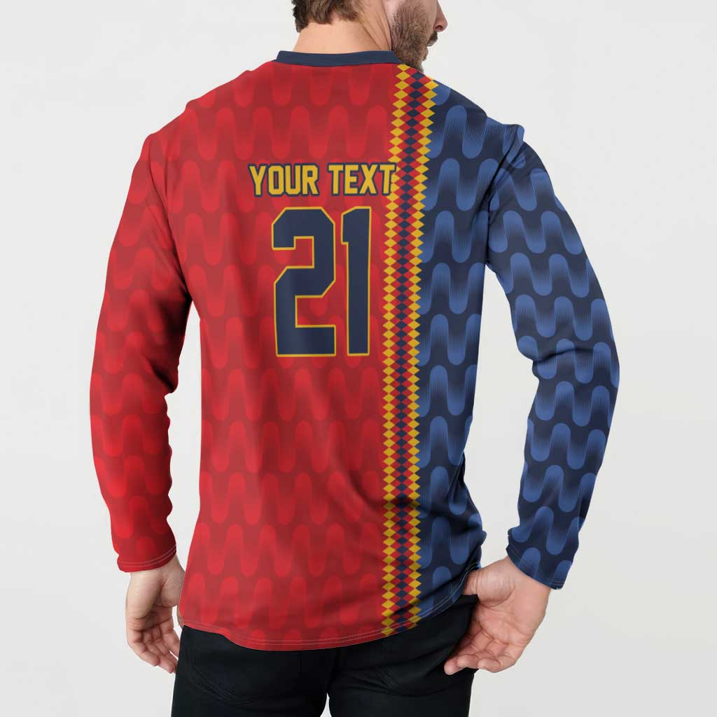 World Football 2026 Spain Custom Button Sweatshirt Vamos a Espana - Wonder Print Shop