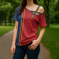 World Football 2026 Spain Custom Cross Shoulder Shirt Vamos a Espana - Wonder Print Shop