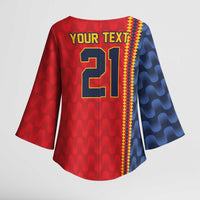 World Football 2026 Spain Custom Kimono Sleeve Blouse Vamos a Espana - Wonder Print Shop