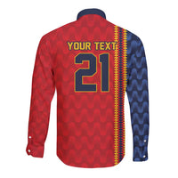 World Football 2026 Spain Custom Long Sleeve Button Shirt Vamos a Espana - Wonder Print Shop