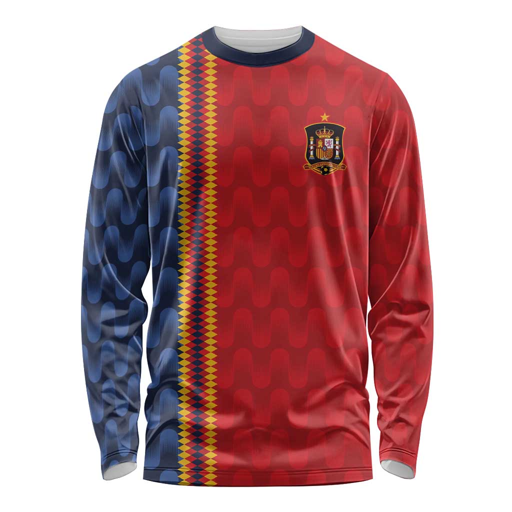 World Football 2026 Spain Custom Long Sleeve Shirt Vamos a Espana - Wonder Print Shop