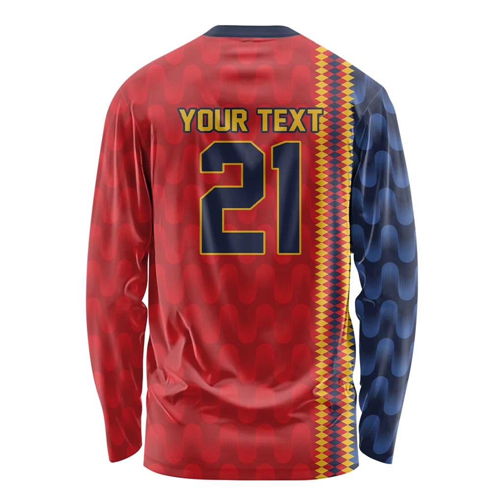 World Football 2026 Spain Custom Long Sleeve Shirt Vamos a Espana - Wonder Print Shop