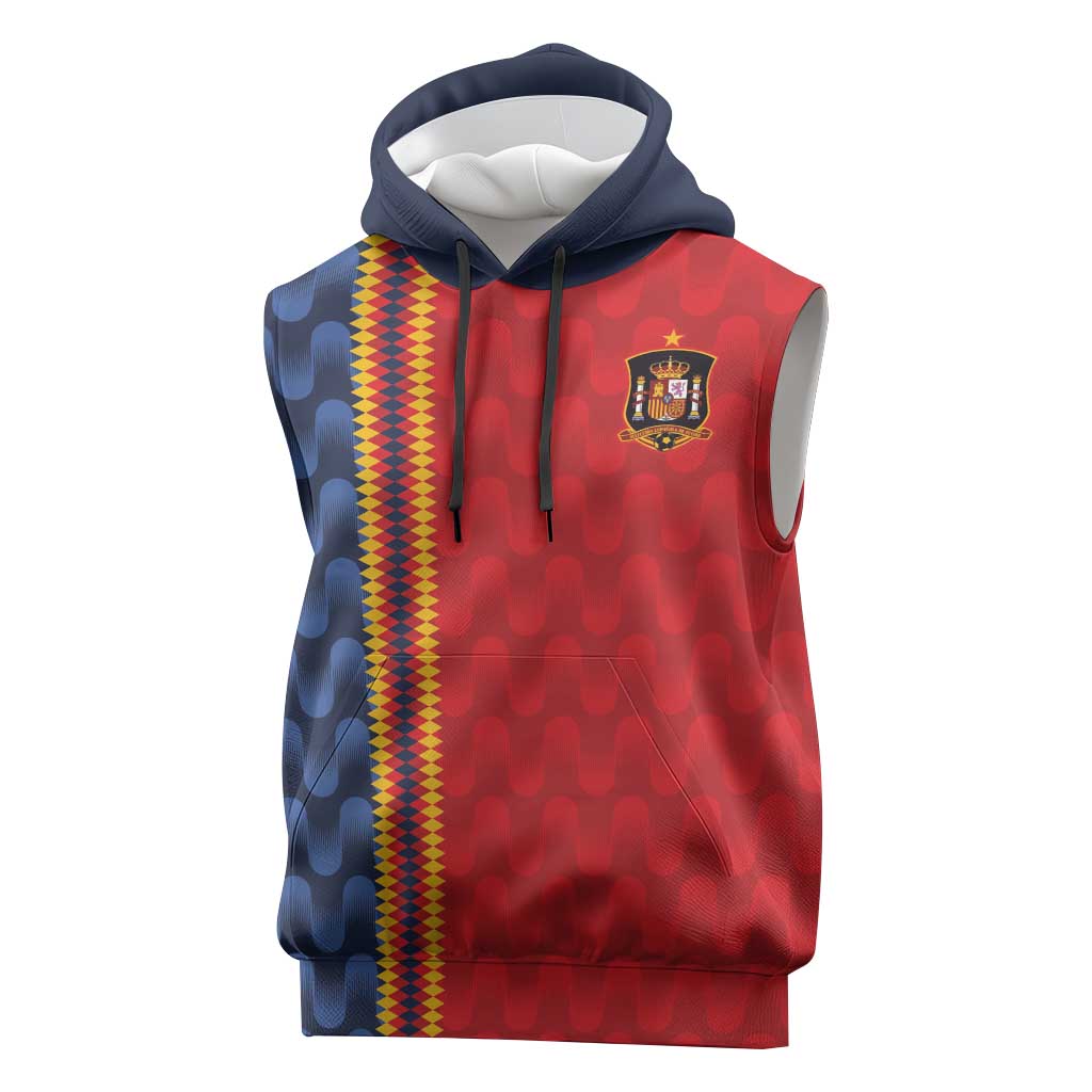 World Football 2026 Spain Custom Sleeveless Hoodie Vamos a Espana - Wonder Print Shop
