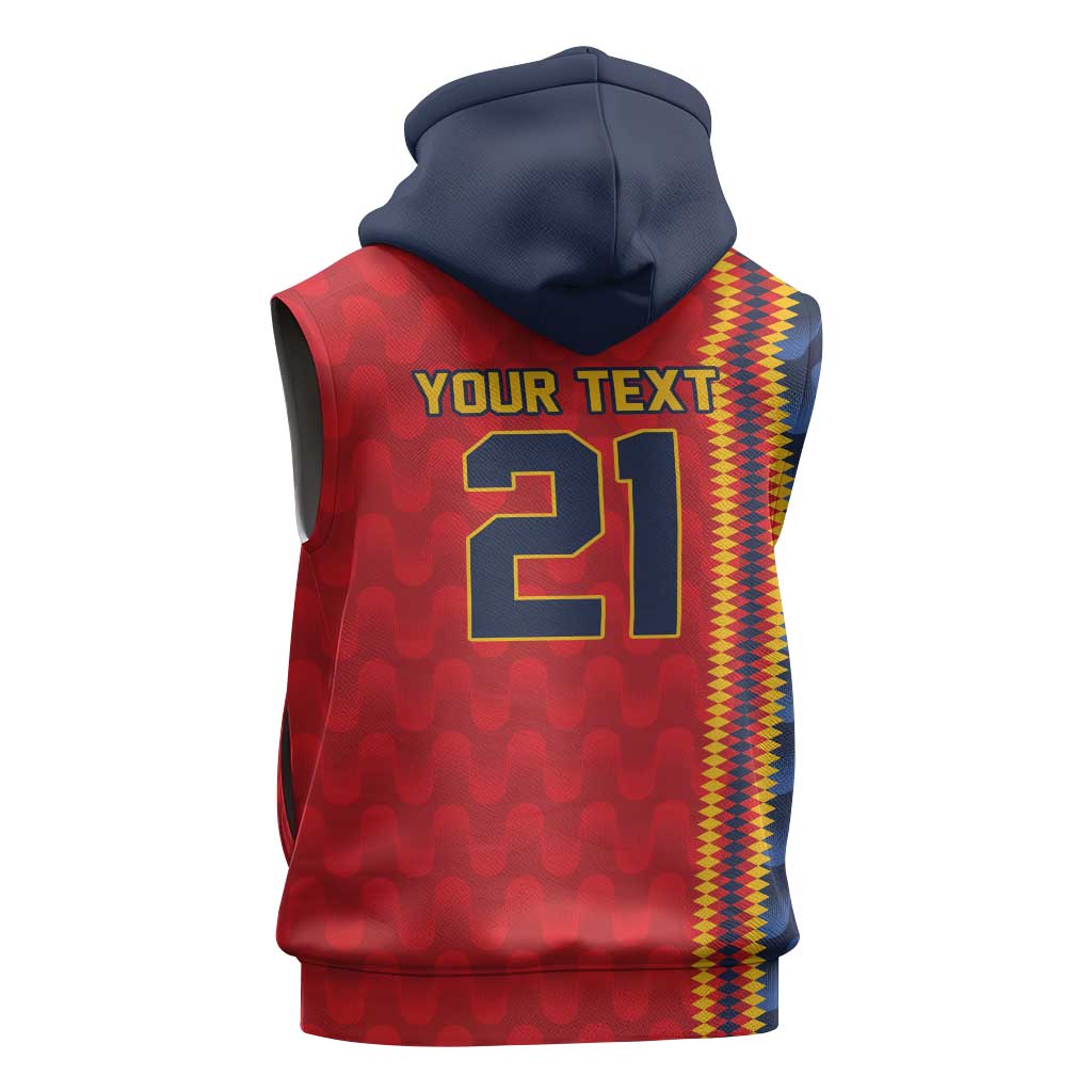 World Football 2026 Spain Custom Sleeveless Hoodie Vamos a Espana - Wonder Print Shop