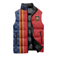 World Football 2026 Spain Custom Sleeveless Puffer Jacket Vamos a Espana - Wonder Print Shop