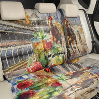 Personalized Kentucky Horse Race Back Car Seat Cover With Mint Julep Cocktail LT9 - Wonder Print Shop