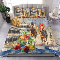 Personalized Kentucky Horse Race Bedding Set With Mint Julep Cocktail LT9 - Wonder Print Shop