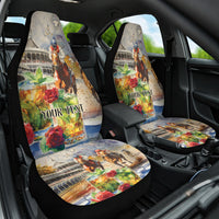 Personalized Kentucky Horse Race Car Seat Cover With Mint Julep Cocktail LT9 - Wonder Print Shop