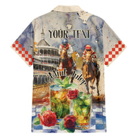 Personalized Kentucky Horse Race Family Matching Long Sleeve Bodycon Dress and Hawaiian Shirt With Mint Julep Cocktail LT9 - Wonder Print Shop
