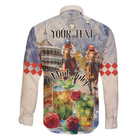 Personalized Kentucky Horse Race Family Matching Long Sleeve Bodycon Dress and Hawaiian Shirt With Mint Julep Cocktail LT9 - Wonder Print Shop