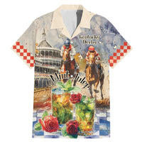 Personalized Kentucky Horse Race Family Matching Mermaid Dress and Hawaiian Shirt With Mint Julep Cocktail LT9 - Wonder Print Shop