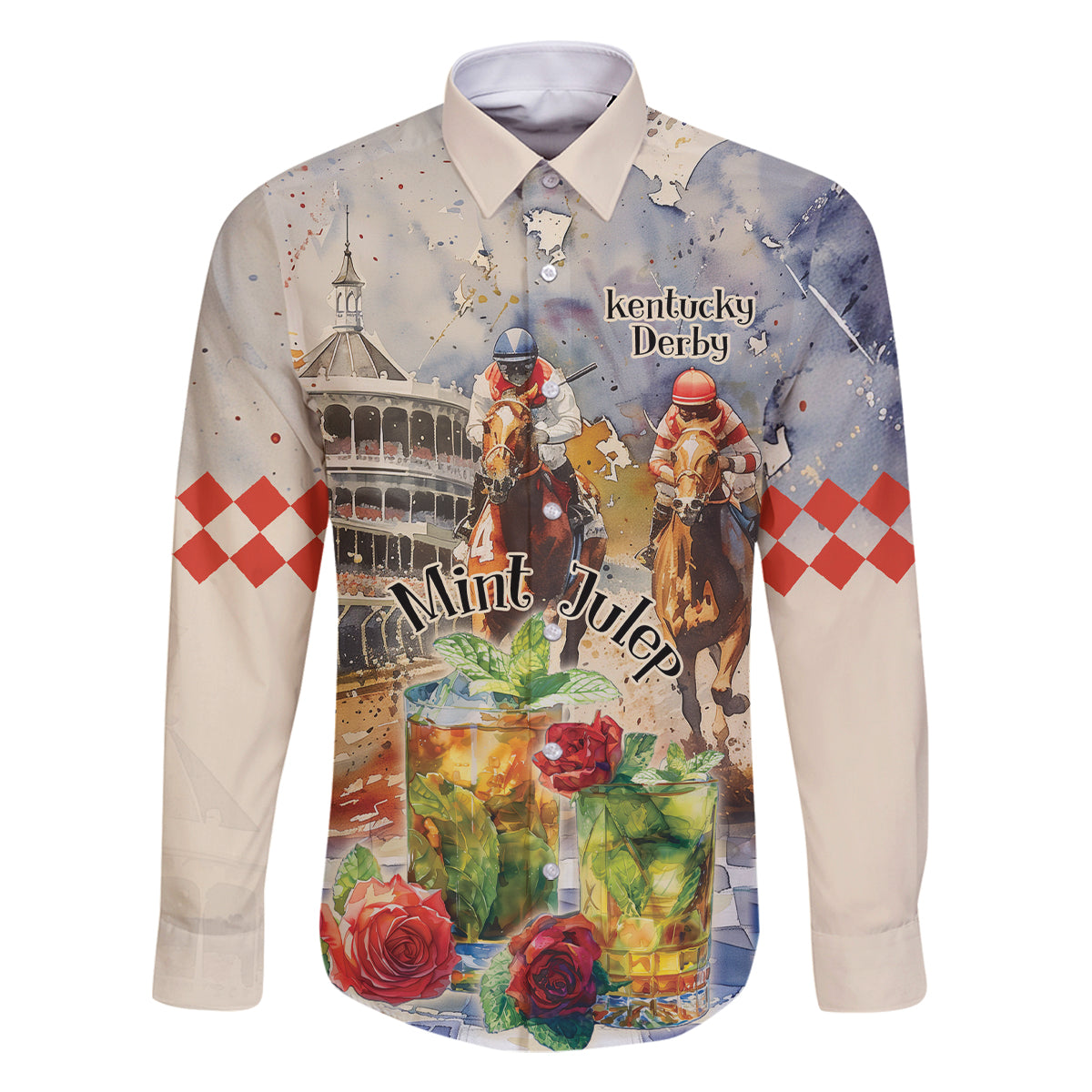 Personalized Kentucky Horse Race Family Matching Summer Maxi Dress and Hawaiian Shirt With Mint Julep Cocktail - Wonder Print Shop