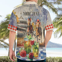 Personalized Kentucky Horse Race Hawaiian Shirt With Mint Julep Cocktail - Wonder Print Shop
