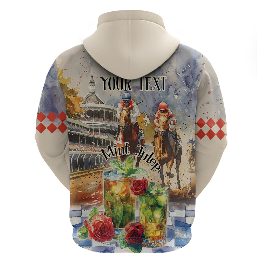 Personalized Kentucky Horse Race Hoodie With Mint Julep Cocktail - Wonder Print Shop