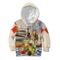 Personalized Kentucky Horse Race Kid Hoodie With Mint Julep Cocktail - Wonder Print Shop