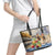 Personalized Kentucky Horse Race Leather Tote Bag With Mint Julep Cocktail - Wonder Print Shop